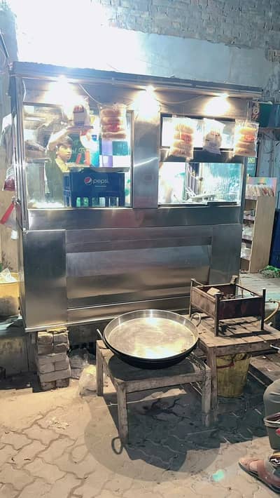 Burger and shawarma counter plus fryer for sale