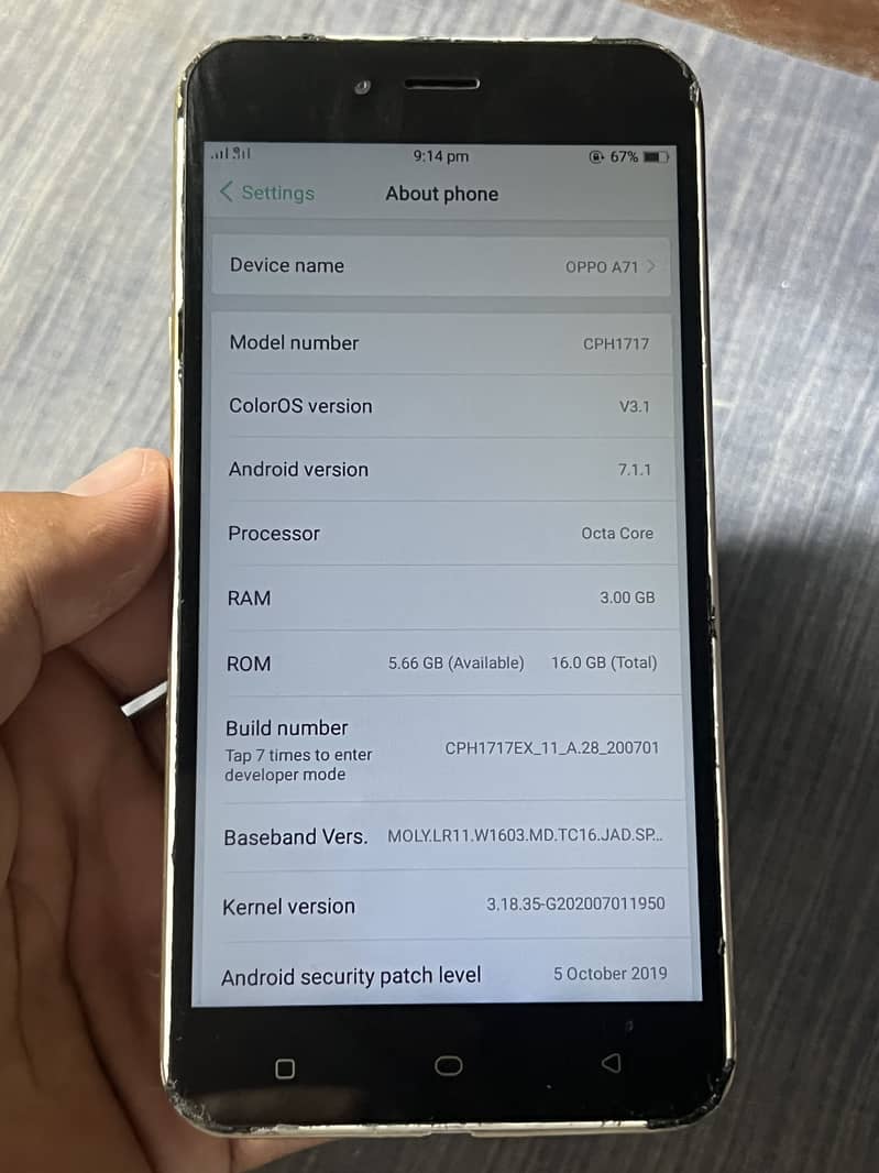 Oppo a71 5