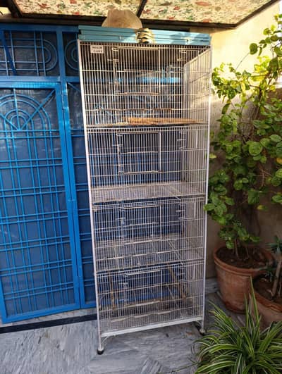 bird cage with 6 boxes