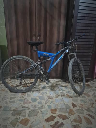 JEEP MOUNTAIN BIKE ORIGINAL ALUMINIUM SILVER USA IMPORTED BICYCLE