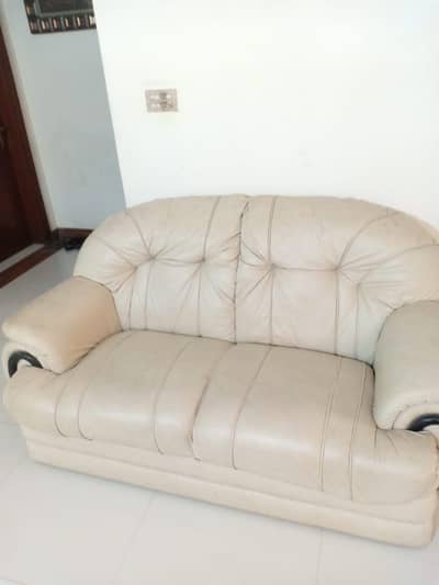 ‎7-Seater Pure Leather Sofa Set (Good Foam)