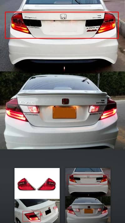 Honda Civic Rebirth Back Led lights Model 2012-2016