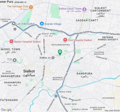 2 shops + Apartment For Sale Near Punjab College Railway Road Sialkot