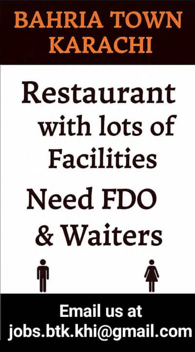 Restaurant Staff Required