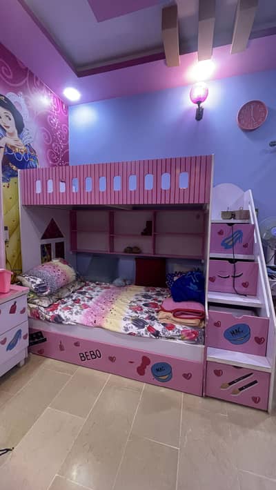 triple bunker bed and many things