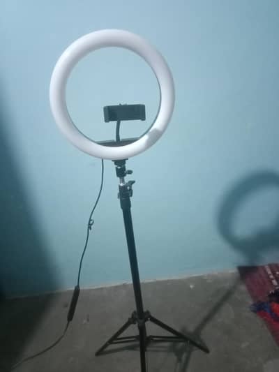 RGB Ring Light with 9-Feet Stand (10/10 Condition)
