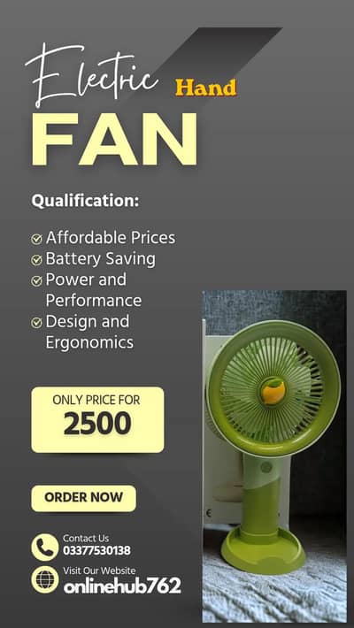Electric Hand Fans Easy portable Limited Stock. . Book Now