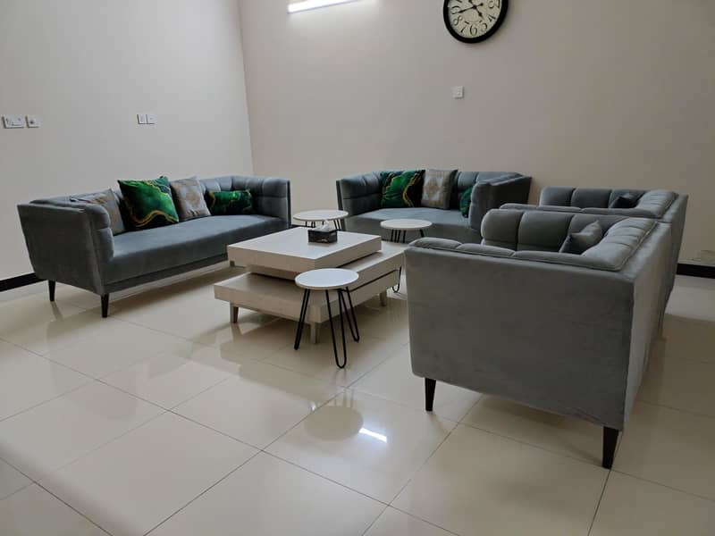 Sofa set | 7 seater sofa | 3 seater, 2 seater and 2 single seaters 1