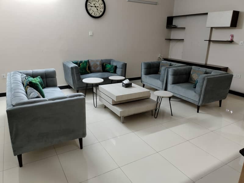 Sofa set | 7 seater sofa | 3 seater, 2 seater and 2 single seaters 4