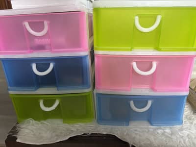 Two large size storage boxes