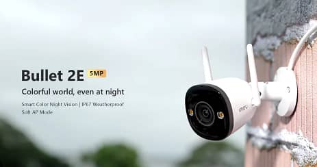 Imou Bullet 5MP Outdoor WiFi CCTV Camera one year warrenty With Card