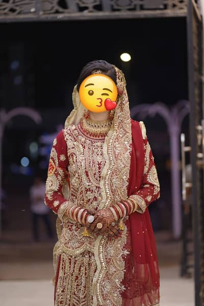 1 time wore Bridal hand work beautiful dress