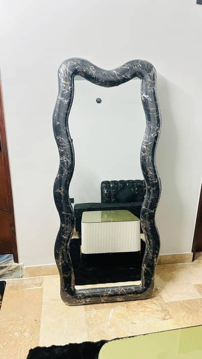 Marble finish standing Mirror