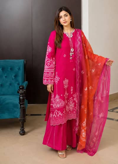 Brand new sharara with silk shirt and dupata