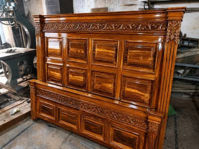 New pure woden shisham king size bed