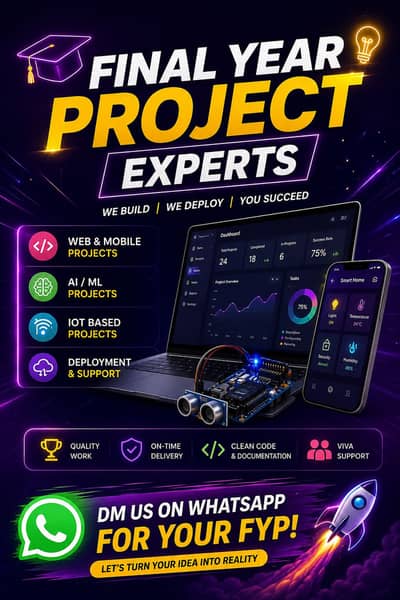 Final Year Project Experts | CS, IT & SE Projects