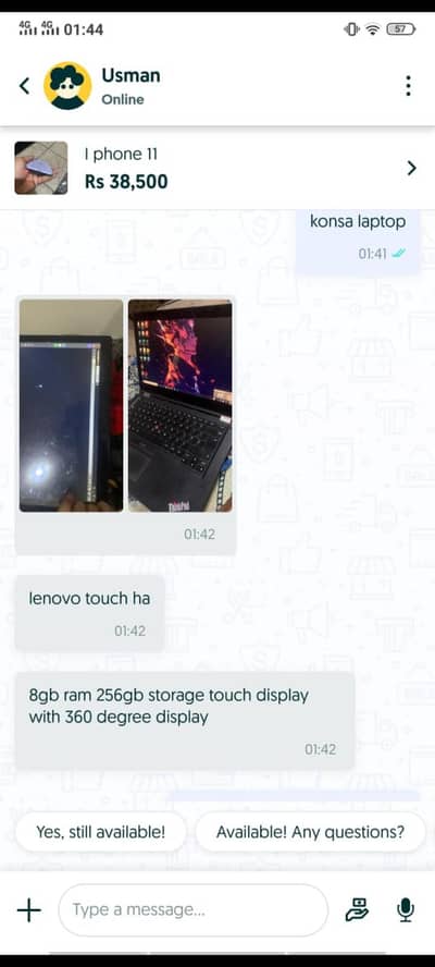 HP laptop 4 128