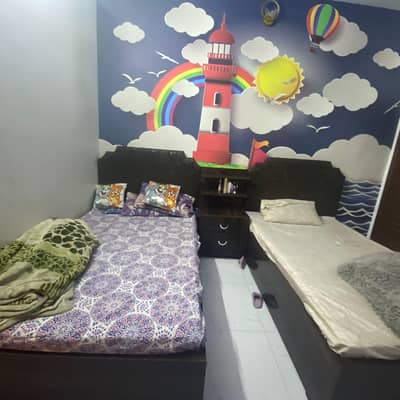 set of 2 bed big size bed like double bed length 7ft