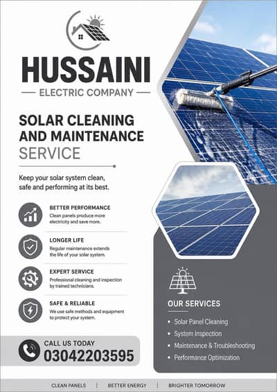 Solar Cleaning and Maintenance Services