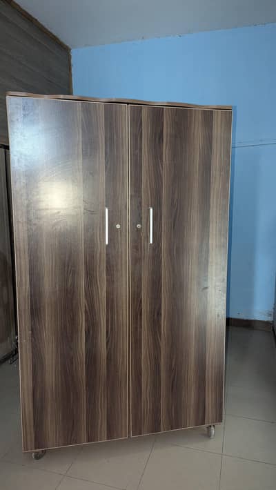 Wardrobe Cupboard Almari Wooden Double Door