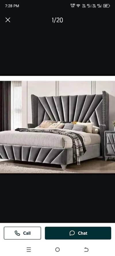 Poshish bed/king size bed/dressing table/bed set/wooden bed/furniture