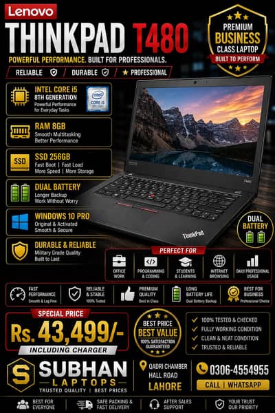 Lenovo Thinkpad T480 i5 8th