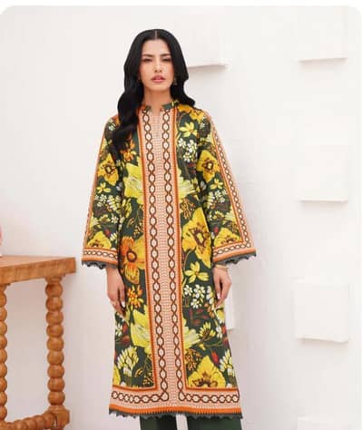 good  fabric 2 piece lawn branded suit for sale price :2500