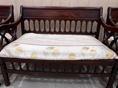 Sofa Set in Original Wood
