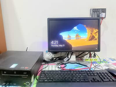 pc with all step PC MOUSE KEYBOARD DELL KI SCREEN GOOD CONDITION