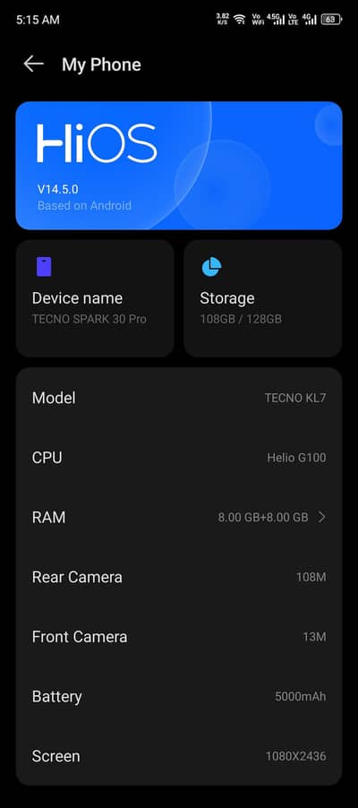 Tecno Spark 30 pro Official Pta 100% ok Full box No Exchange