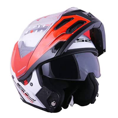 Original LS2 Helmet ECE Certified – Red/White