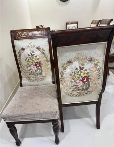 Dining table and Eight chairs