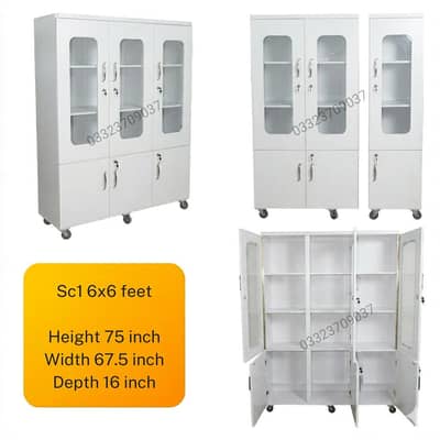 Sc1 6x6 feet Showcase Cupboard Wardrobe safe almari cabinet