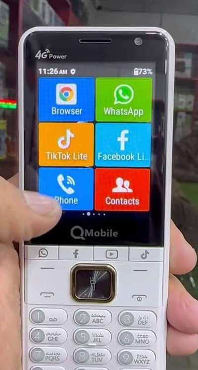 Q mobile 4G power 15 days used and full box