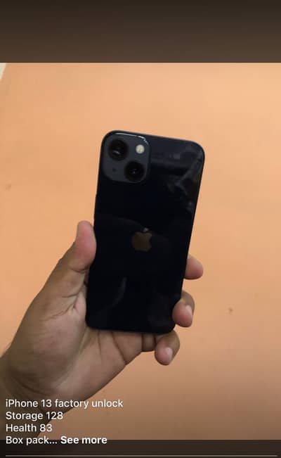 iPhone 13 box pack storage 128