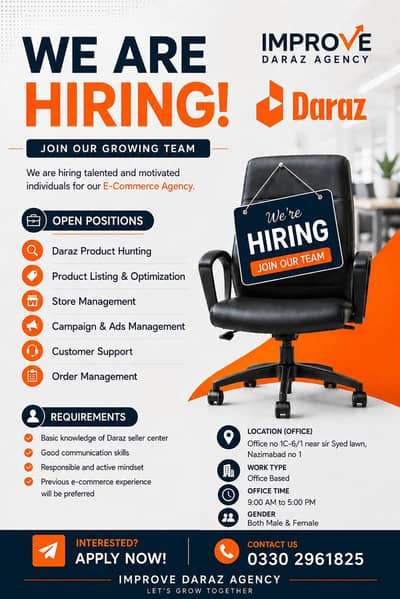 We Are Hiring – E-Commerce Specialists