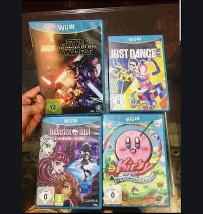 Nintendo Wii U Games Bundle Star Wars, Just Dance Kirby, Monster High