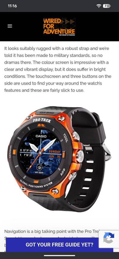 Casio protrek watch