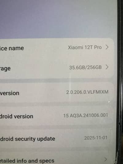 Xiaomai 12T pro