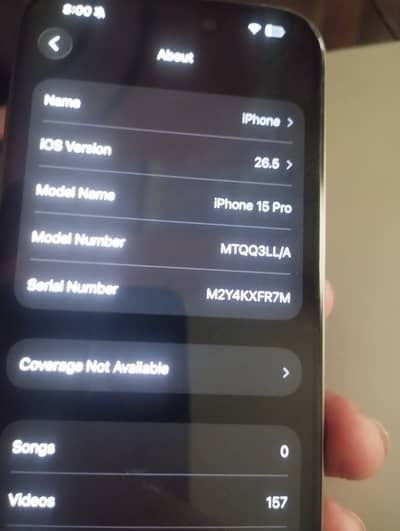 Iphone 15 pro boost and A+ copy panel change no message