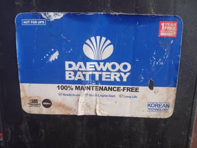 12V BATTERY DAEWOO 50 model for car Cultus swift etc 03122,810,637