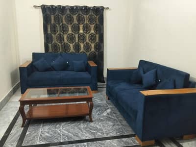 sofa with wooden new table