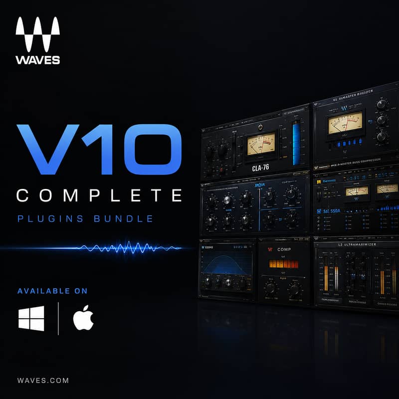 Waves V10 Plugins Bundle | Mixing & Mastering Tools - Available 4