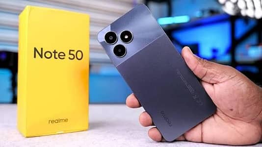 Realme note 50 like new with box 128gb