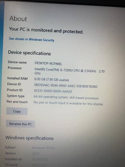  Toshiba Laptop for Sale – Core i5 7th Gen | SSD Installed