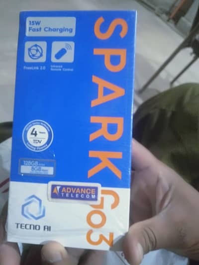 Tecno Spark Go3 4+4 128GB Just Box Open