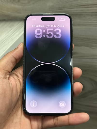 Gift for iPhone Lovers 14 pro 256 Gb official PTA Approved with box