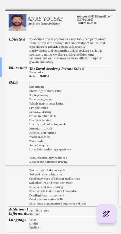 driver available wanted
