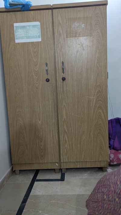 patex wood almira all ok Urgent sale 2 almaries 1 divider urgent sale