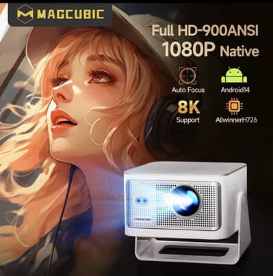 Hy350 max Magcubic Auto Focus Android14 4K Projector 900ANSI 8K